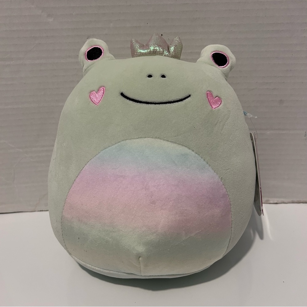 Fenra the Frog Plush with shiny gold Crown